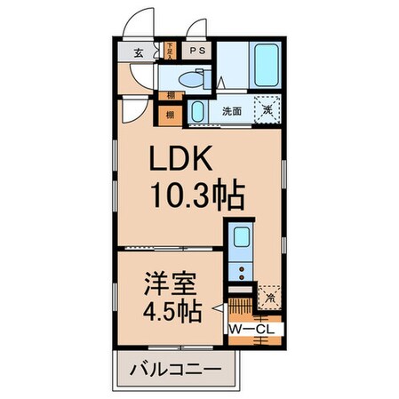 Cherim 庄内通の物件間取画像